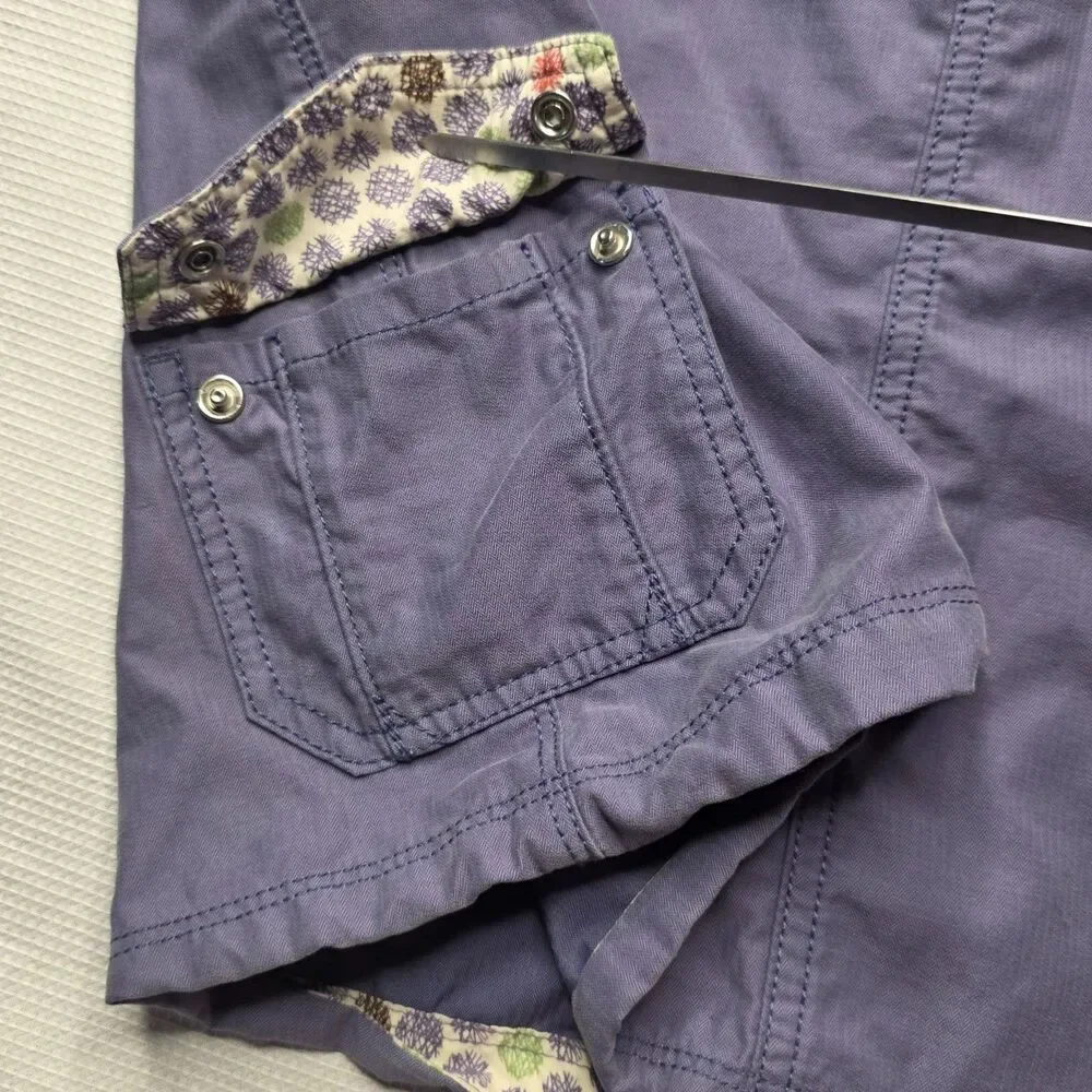 Horny Toad Cargo Skirt Women’s Size 12 Purple Pockets Athleisure Summer Travel